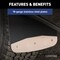 Luverne Front 12" x 20" Textured Rubber Mud Guards, Select Ford Ranger 2 Flaps 251725 - alternate 5